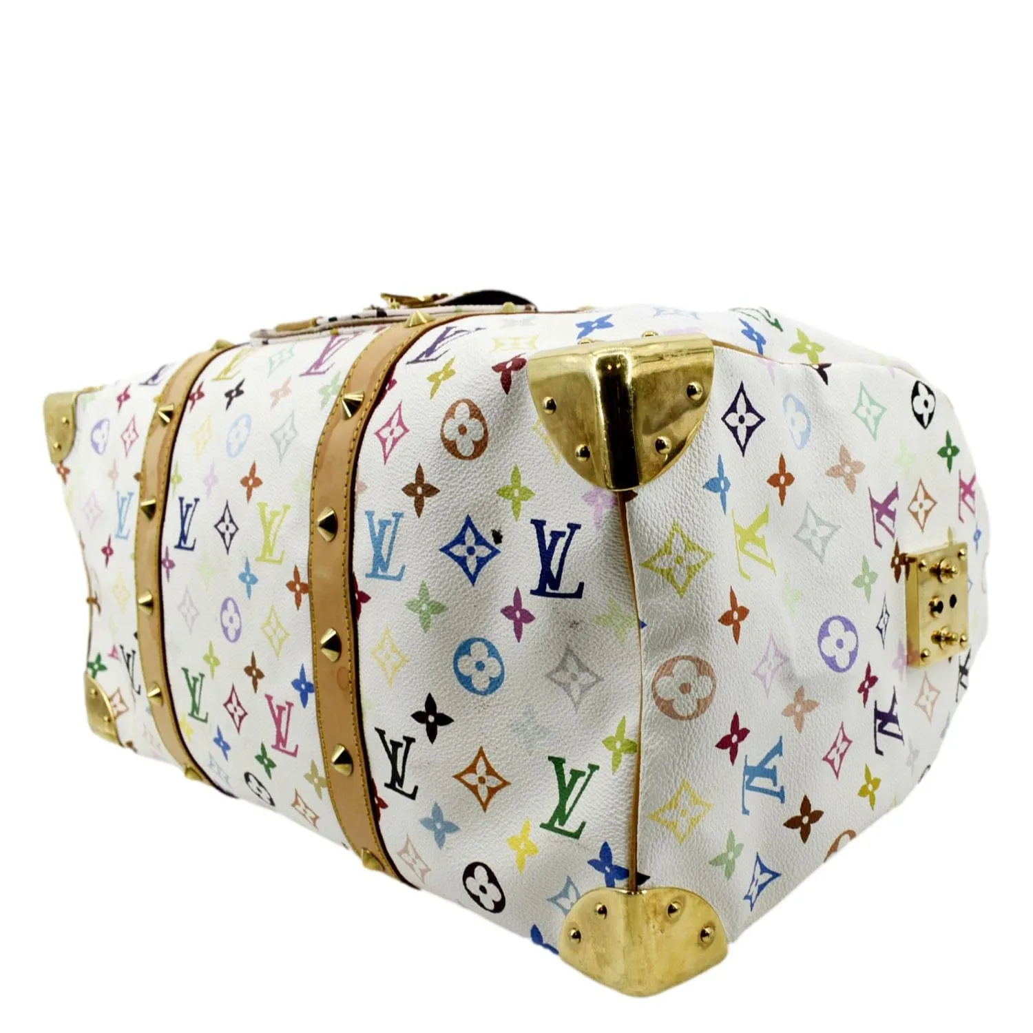 LOUIS VUITTON Keepall 45 Monogram Canvas Travel Bag Multicolor
