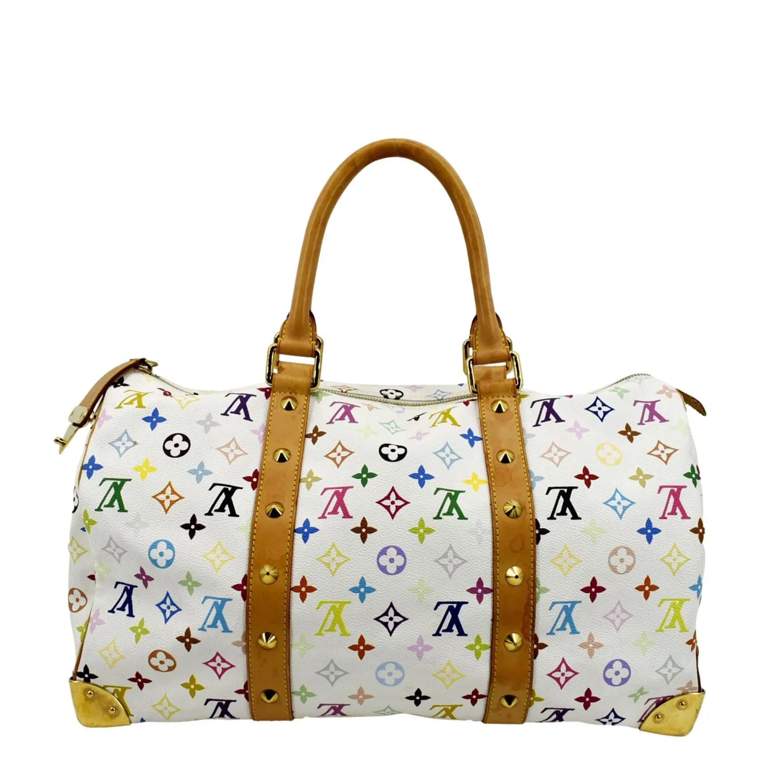 LOUIS VUITTON Keepall 45 Monogram Canvas Travel Bag Multicolor