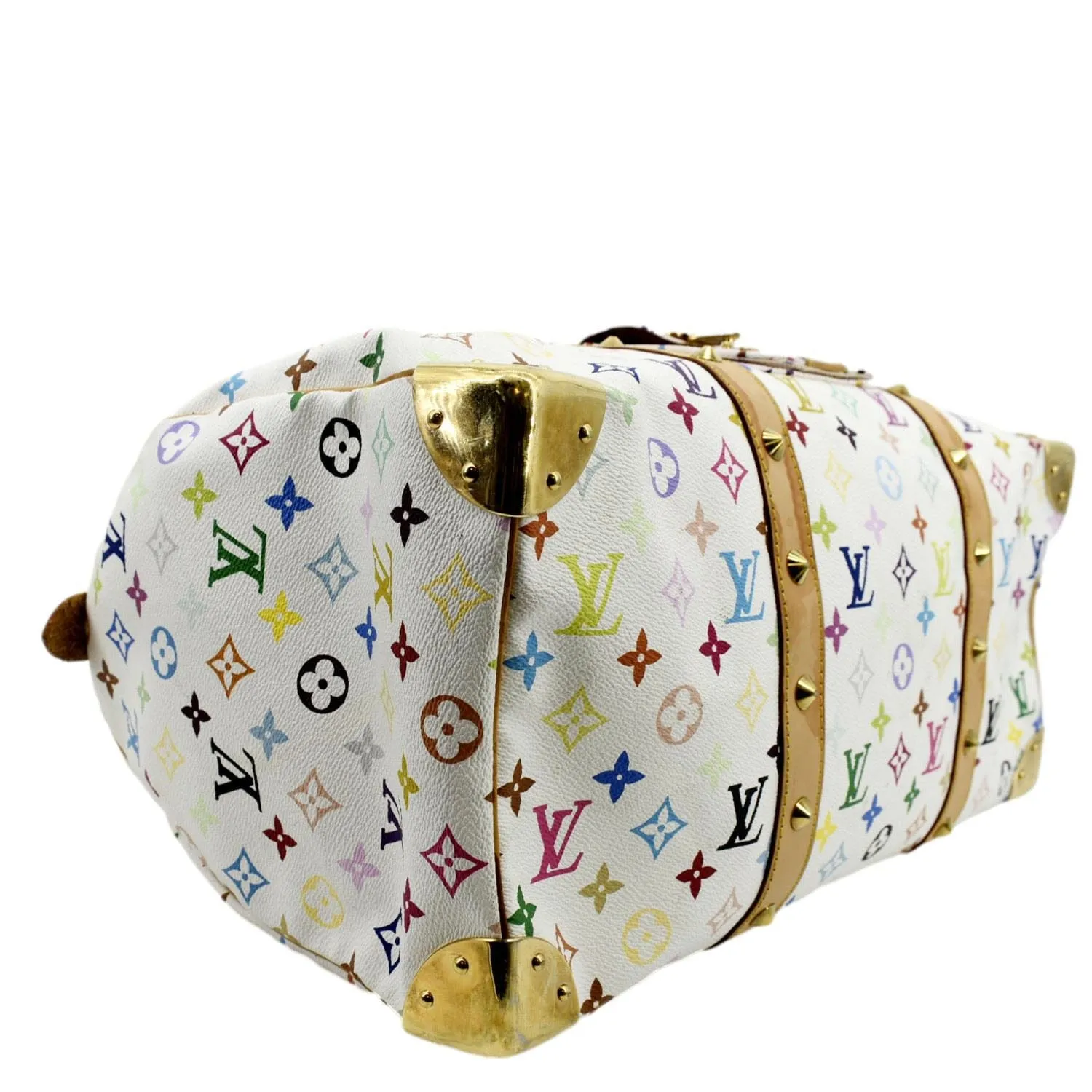 LOUIS VUITTON Keepall 45 Monogram Canvas Travel Bag Multicolor