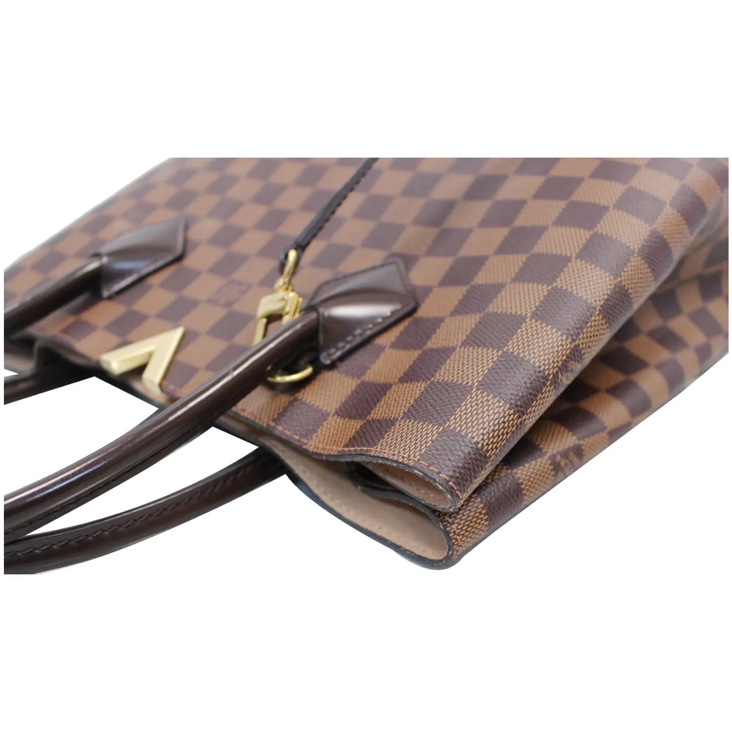 LOUIS VUITTON Kensington Damier Ebene Shoulder Bag Brown
