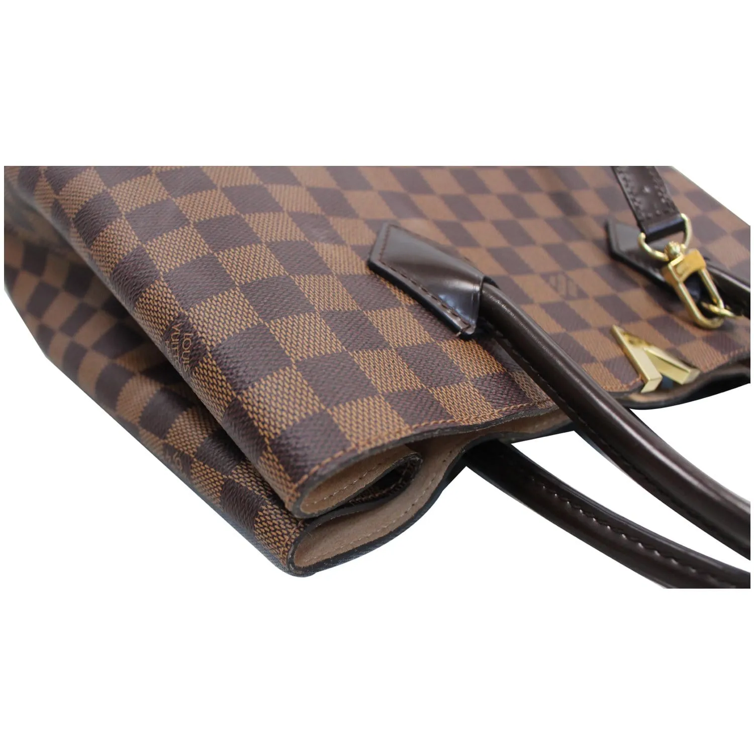 LOUIS VUITTON Kensington Damier Ebene Shoulder Bag Brown