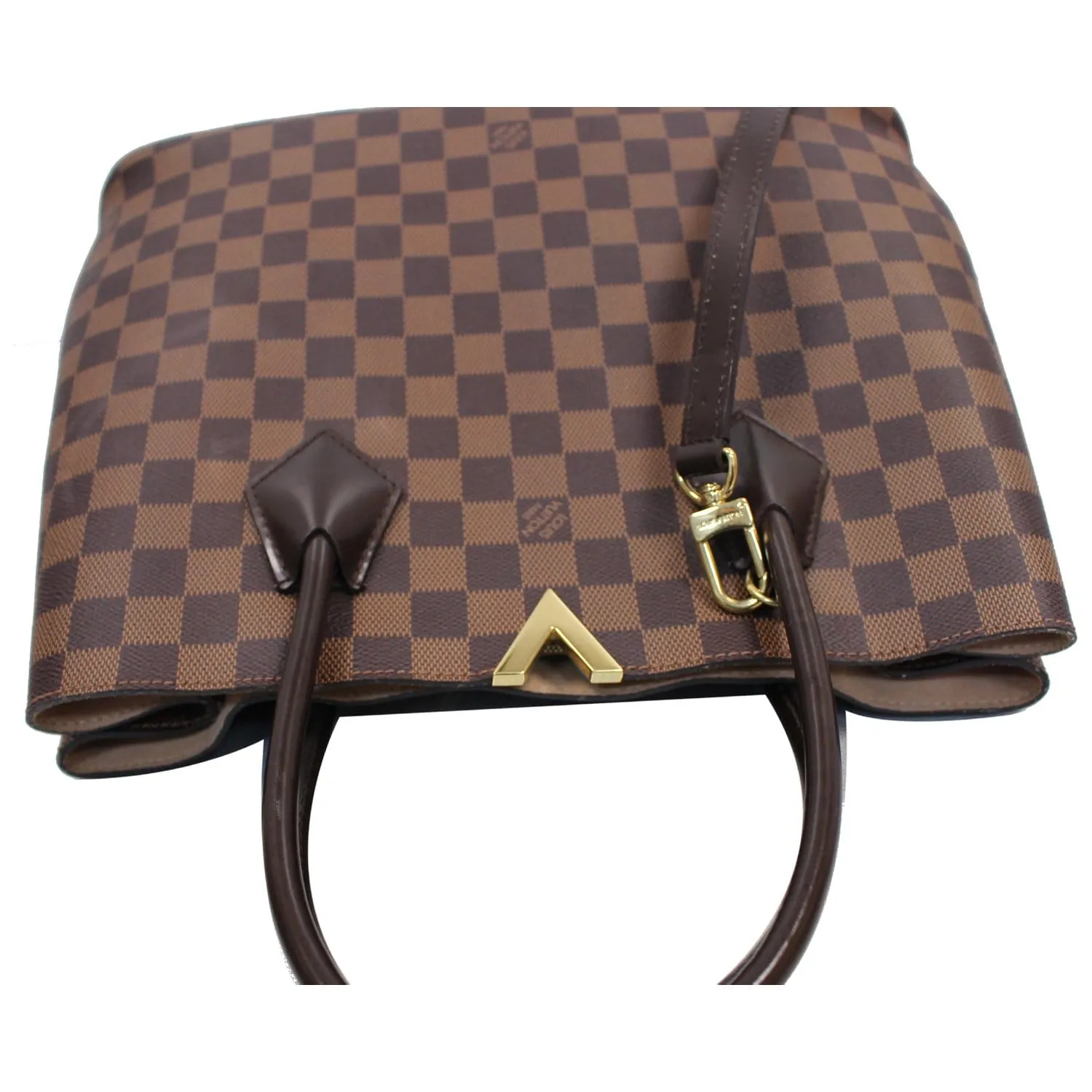 LOUIS VUITTON Kensington Damier Ebene Shoulder Bag Brown