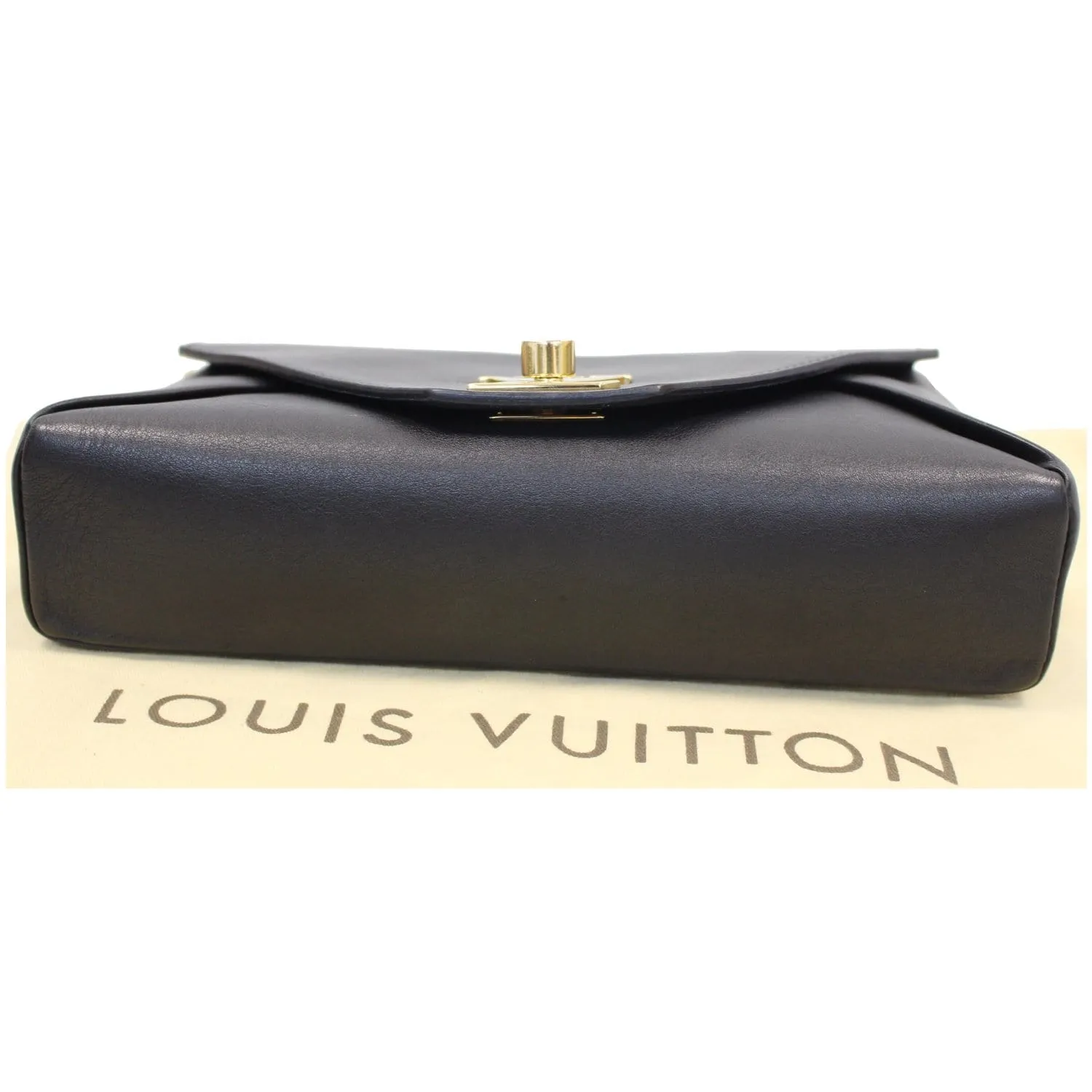 LOUIS VUITTON Love Note Calfskin Leather Shoulder Bag Black