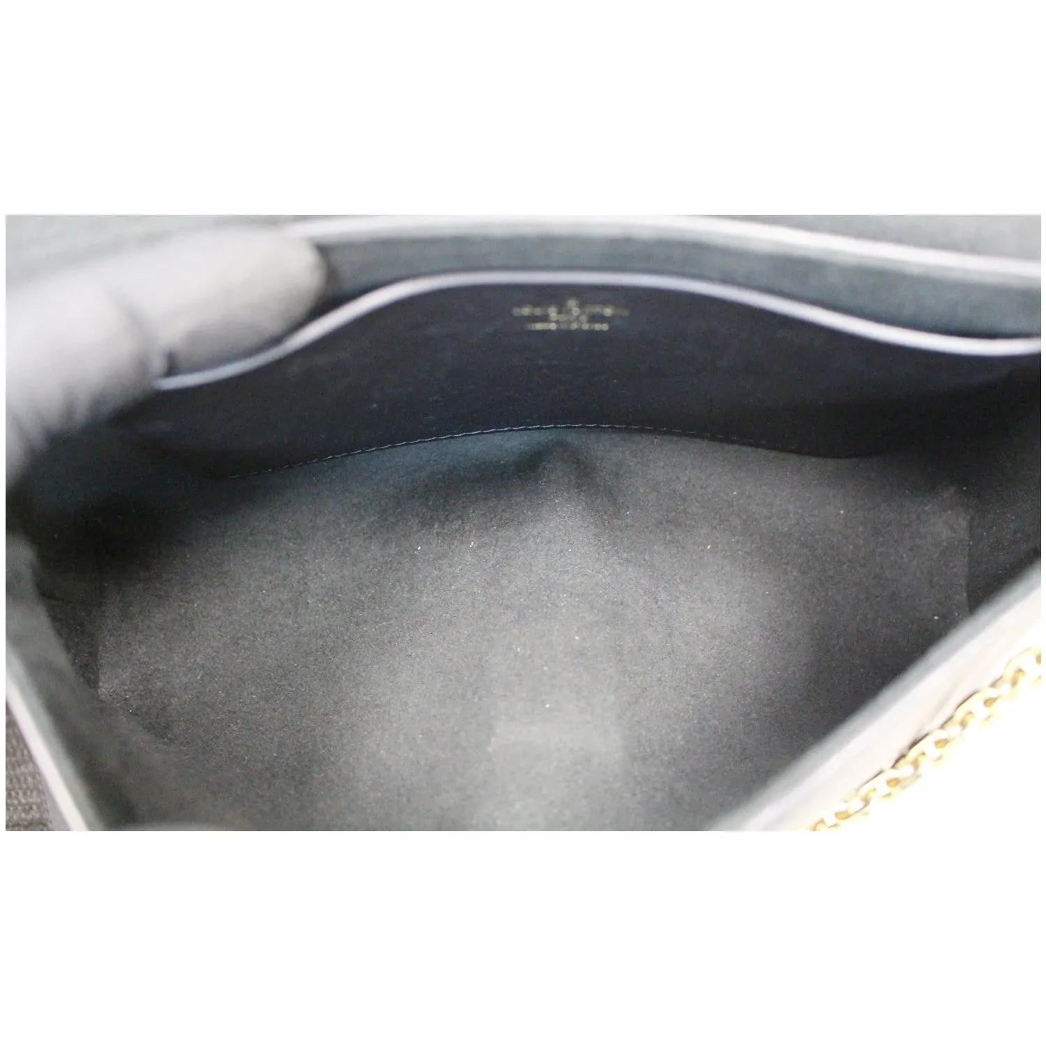 LOUIS VUITTON Love Note Calfskin Leather Shoulder Bag Black