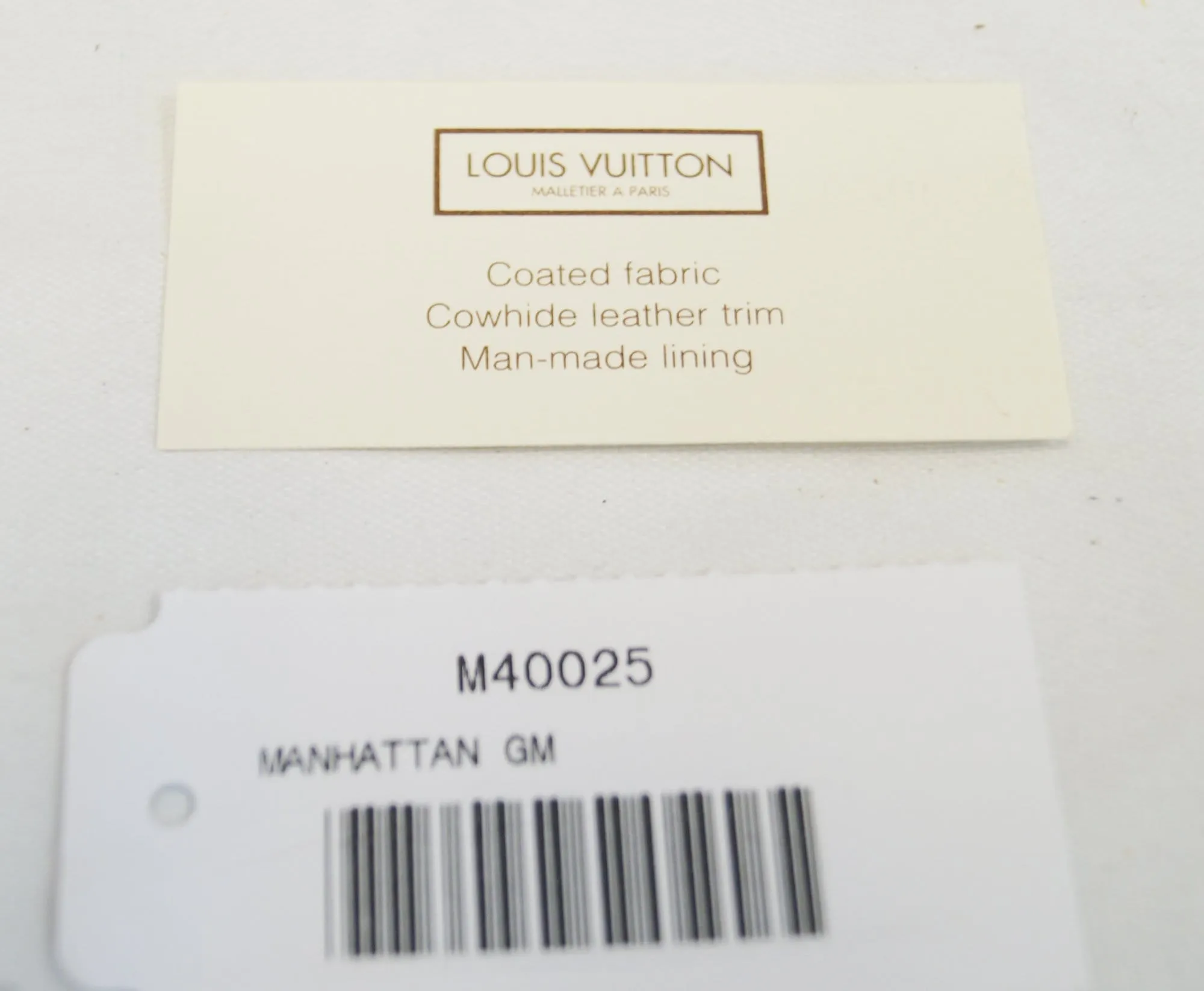 LOUIS VUITTON Manhattan GM Monogram Canvas Brown Satchel Bag
