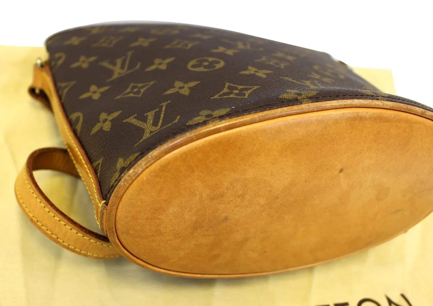 LOUIS VUITTON Monogram Canvas Drouot Brown Crossbody Bag