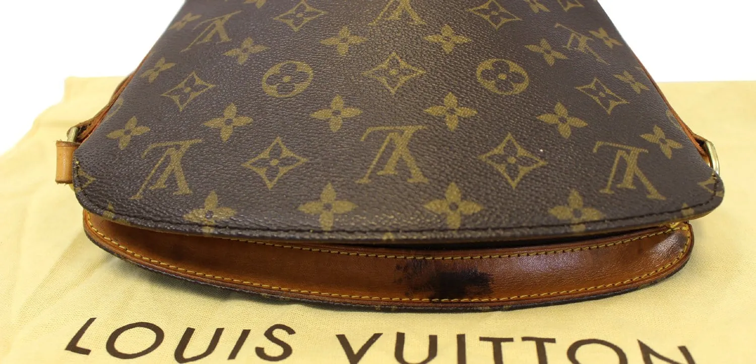 LOUIS VUITTON Monogram Canvas Drouot Brown Crossbody Bag