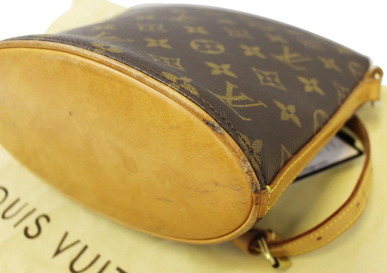 LOUIS VUITTON Monogram Canvas Drouot Brown Crossbody Bag