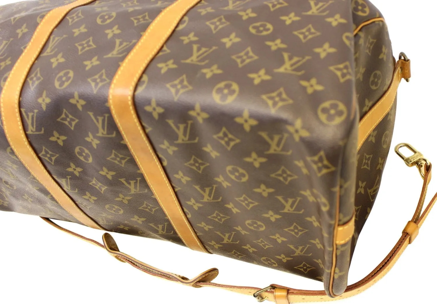 LOUIS VUITTON Monogram Canvas Keepall 50 Bandouliere Travel Bag