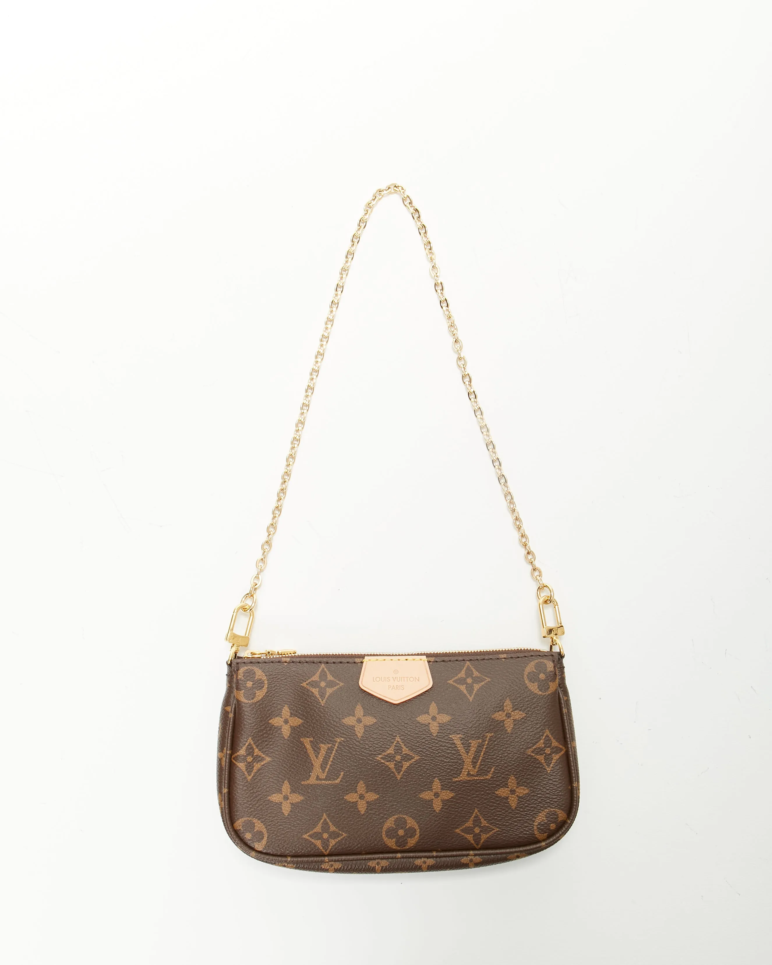 Louis Vuitton Monogram Canvas Khaki Multi Pochette Bag