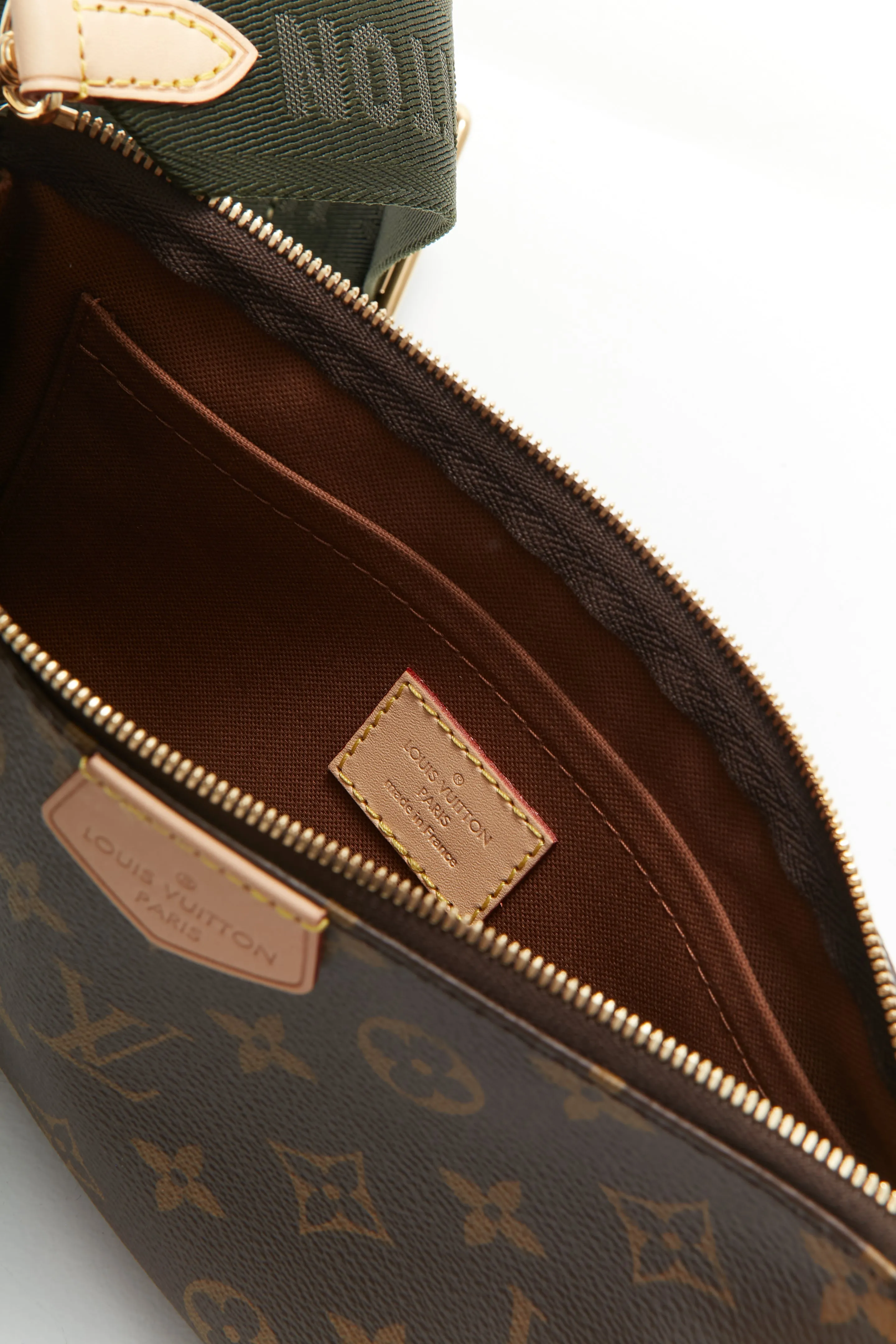 Louis Vuitton Monogram Canvas Khaki Multi Pochette Bag