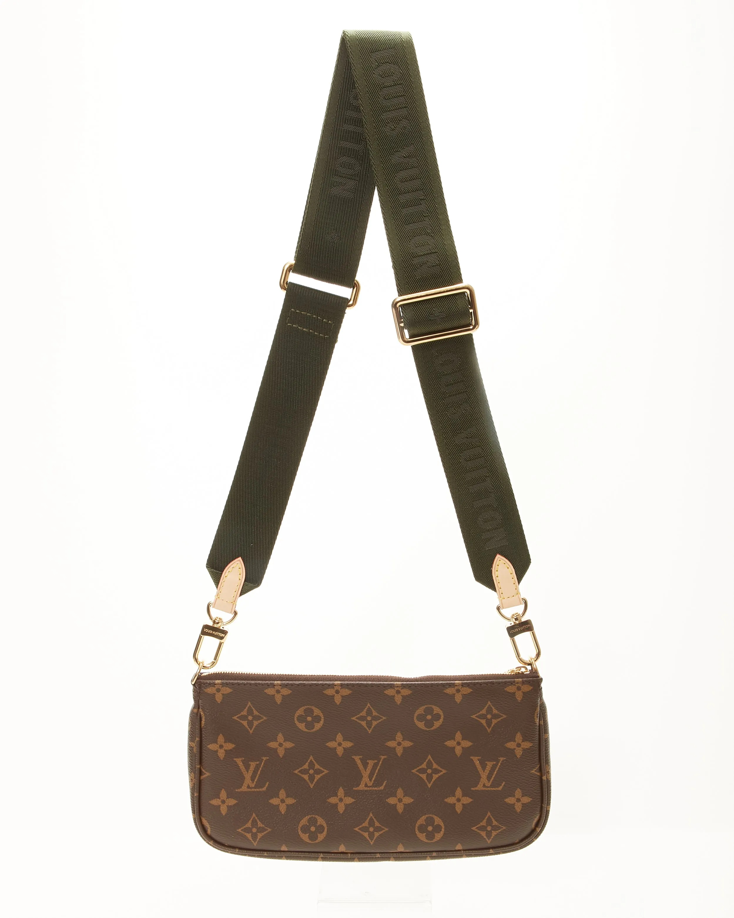 Louis Vuitton Monogram Canvas Khaki Multi Pochette Bag