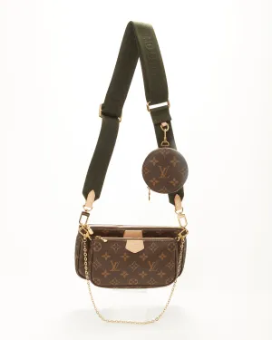 Louis Vuitton Monogram Canvas Khaki Multi Pochette Bag