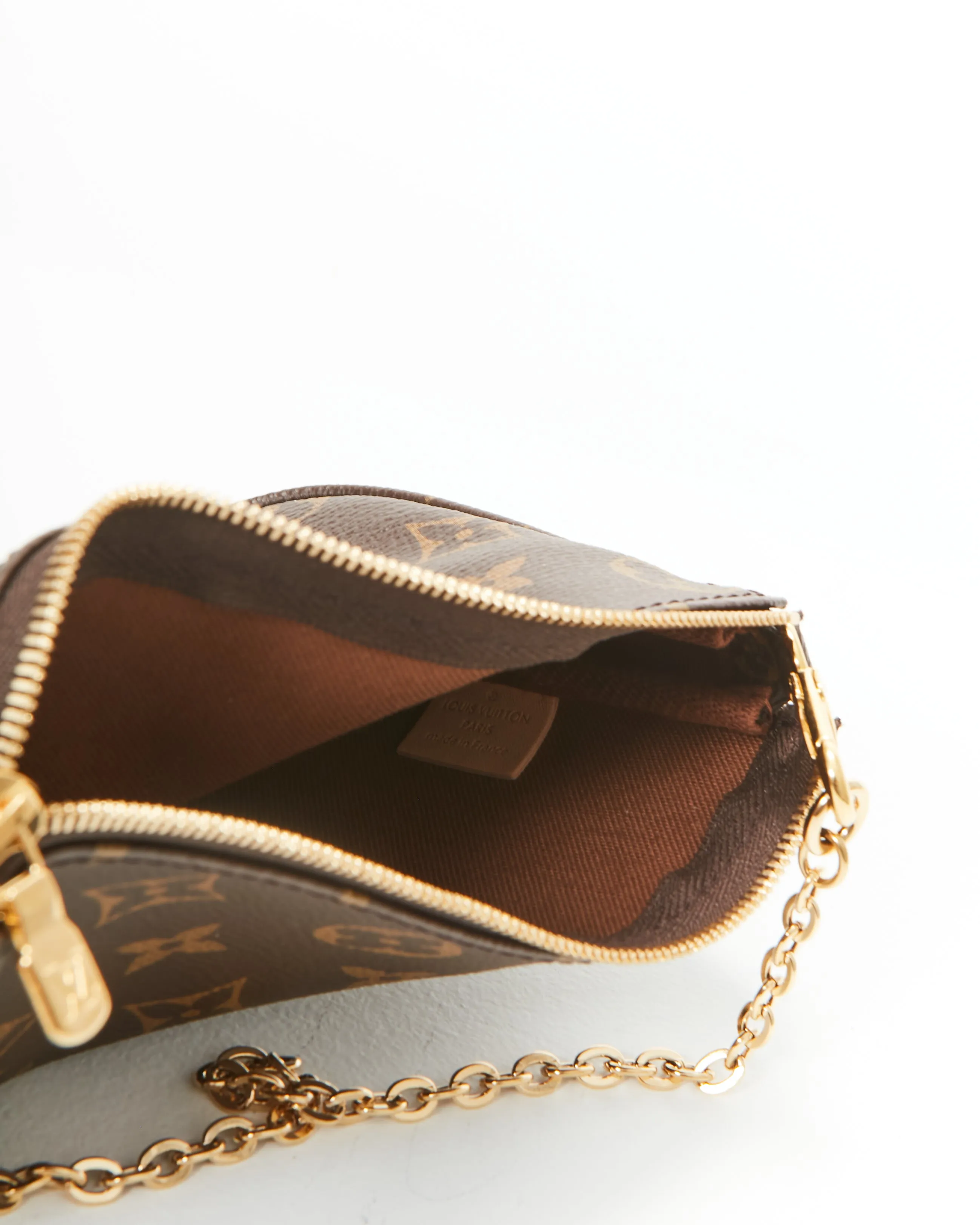 Louis Vuitton Monogram Canvas Khaki Multi Pochette Bag
