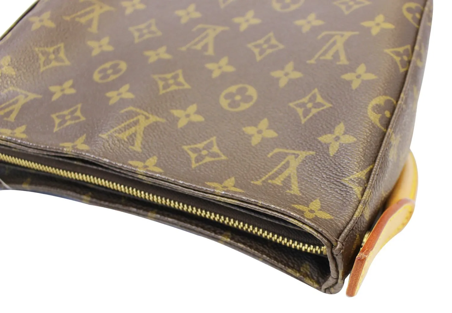 LOUIS VUITTON Monogram Canvas Looping MM Brown Shoulder Bag