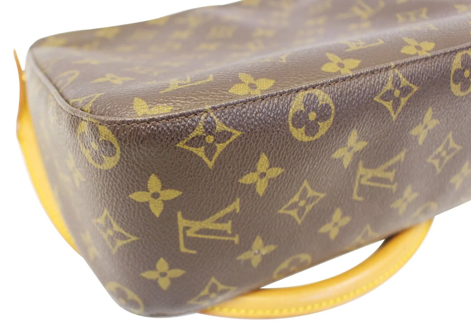 LOUIS VUITTON Monogram Canvas Looping MM Brown Shoulder Bag