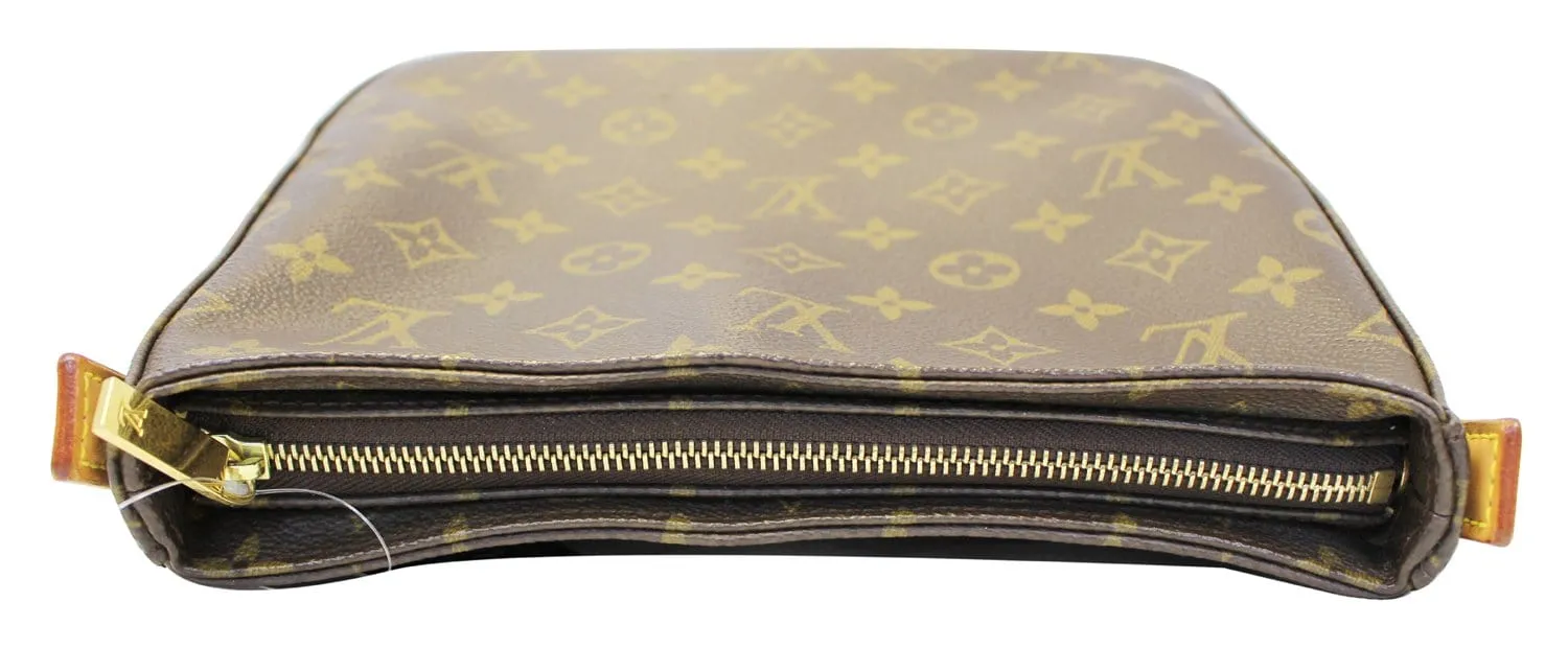LOUIS VUITTON Monogram Canvas Looping MM Brown Shoulder Bag