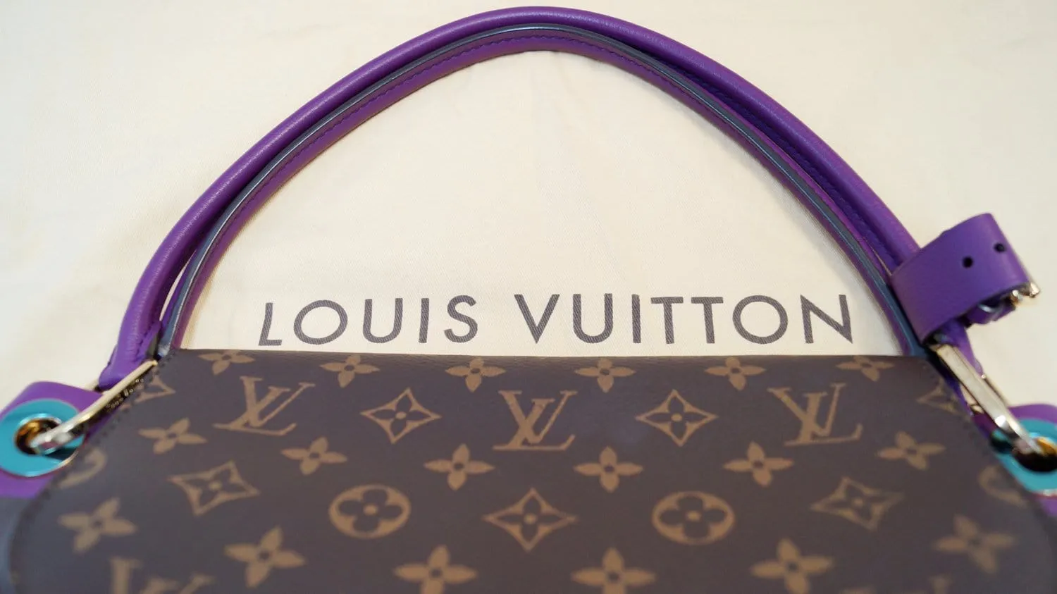LOUIS VUITTON Monogram Canvas Olympe Shoulder Bag Purple