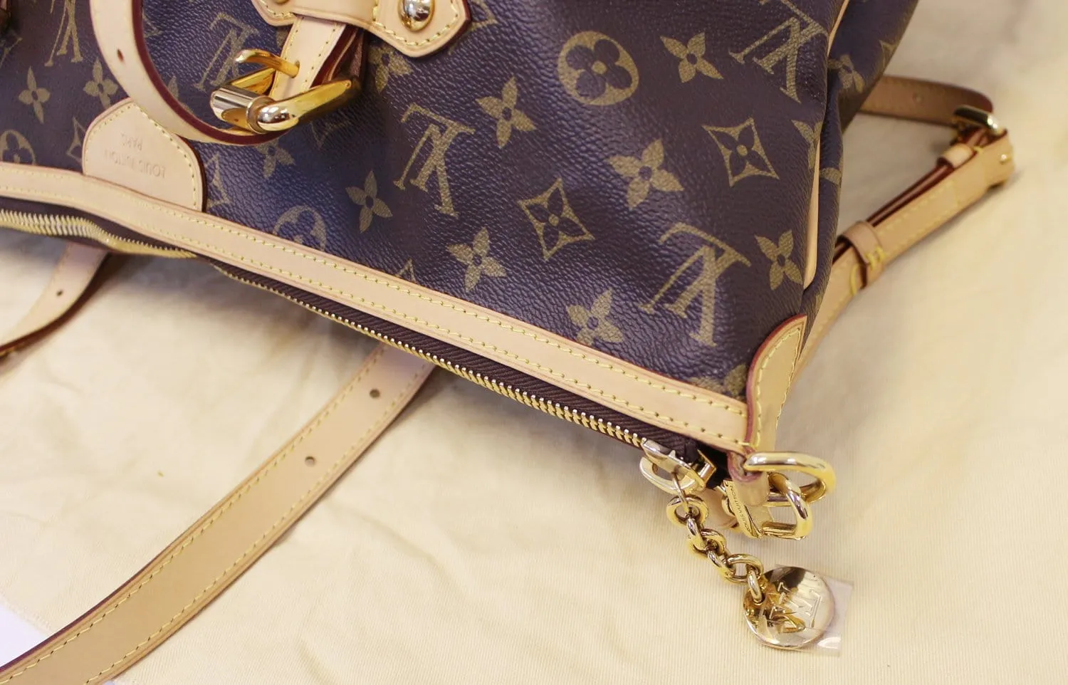 LOUIS VUITTON Monogram Canvas Palermo GM Tote Shoulder Bag