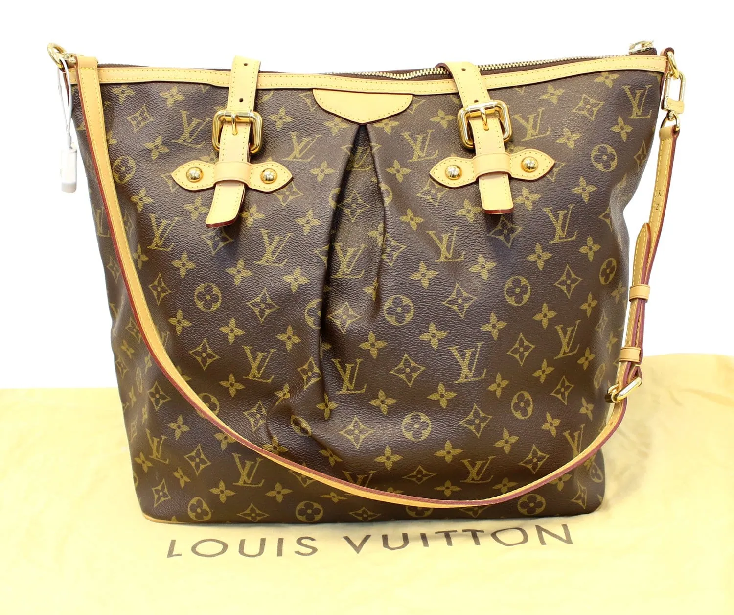 LOUIS VUITTON Monogram Canvas Palermo GM Tote Shoulder Bag