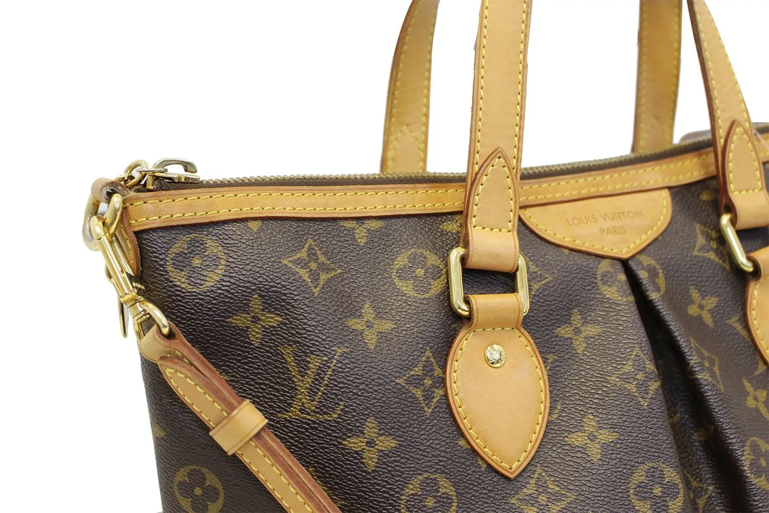LOUIS VUITTON Monogram Canvas Palermo PM Brown Shoulder Bag