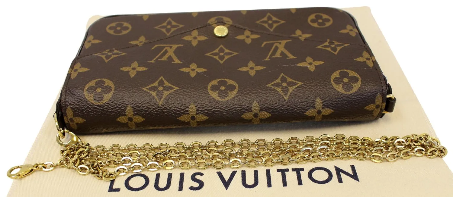 LOUIS VUITTON Monogram Canvas Pochette Felicie Crossbody Bag