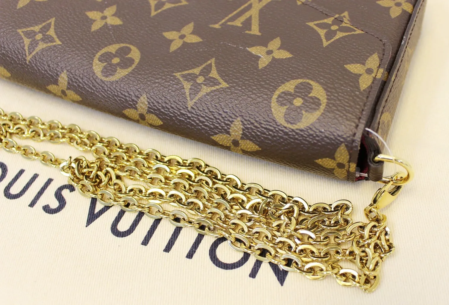 LOUIS VUITTON Monogram Canvas Pochette Felicie Crossbody Bag