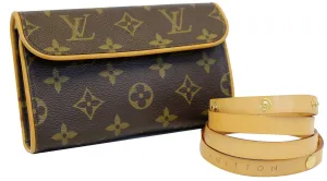 LOUIS VUITTON Monogram Canvas Pochette Florentine Bag