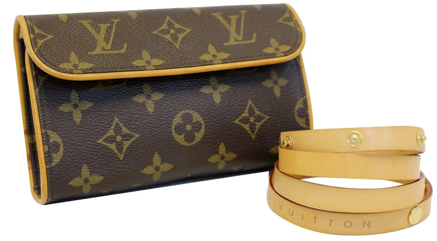LOUIS VUITTON Monogram Canvas Pochette Florentine Bag