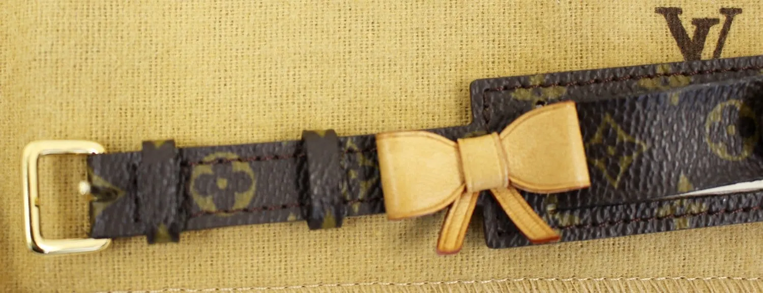 LOUIS VUITTON Monogram Canvas Porto Address Bracelet Size 8 - Last Call