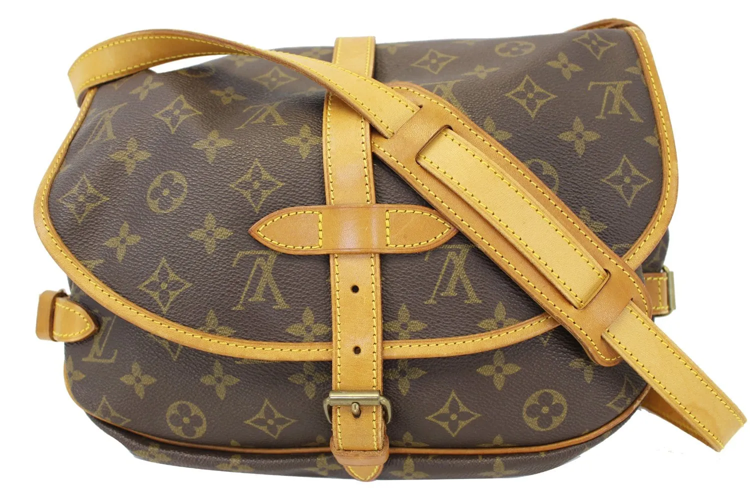 LOUIS VUITTON Monogram Canvas Saumur 30 Crossbody Bag