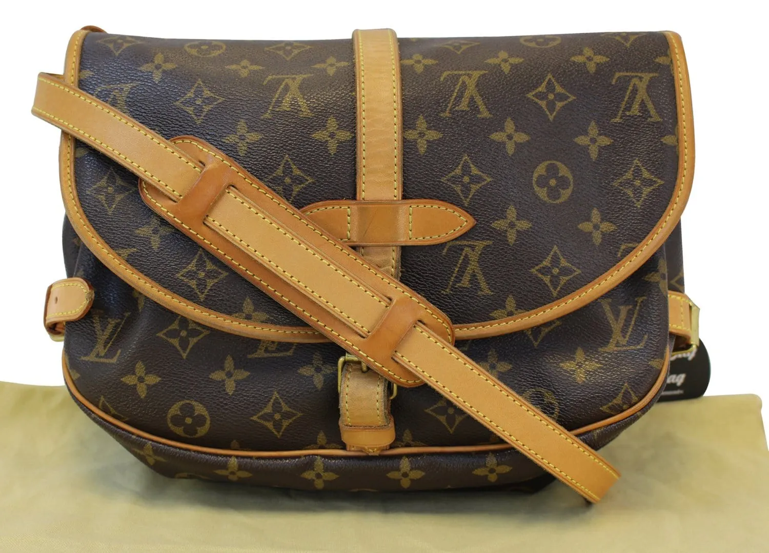 LOUIS VUITTON Monogram Canvas Saumur 30 Crossbody