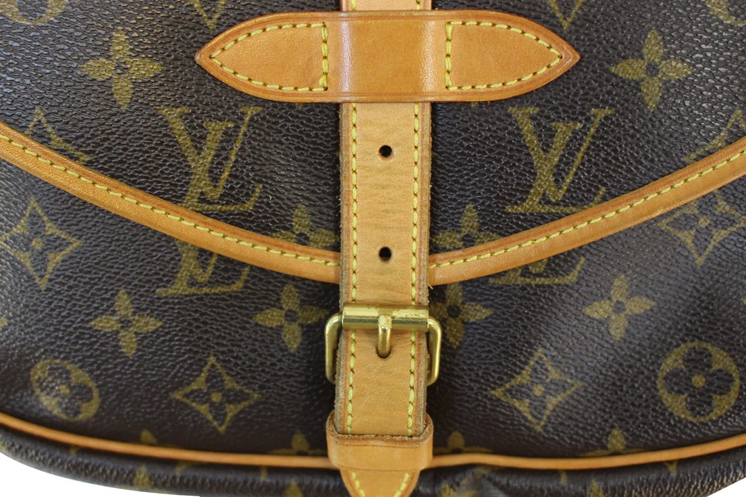 LOUIS VUITTON Monogram Canvas Saumur 30 Crossbody