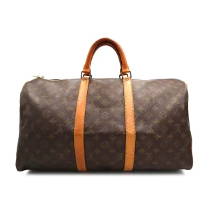 Louis Vuitton Monogram Keepall Bandouliere 50 Travel Bag VI0941