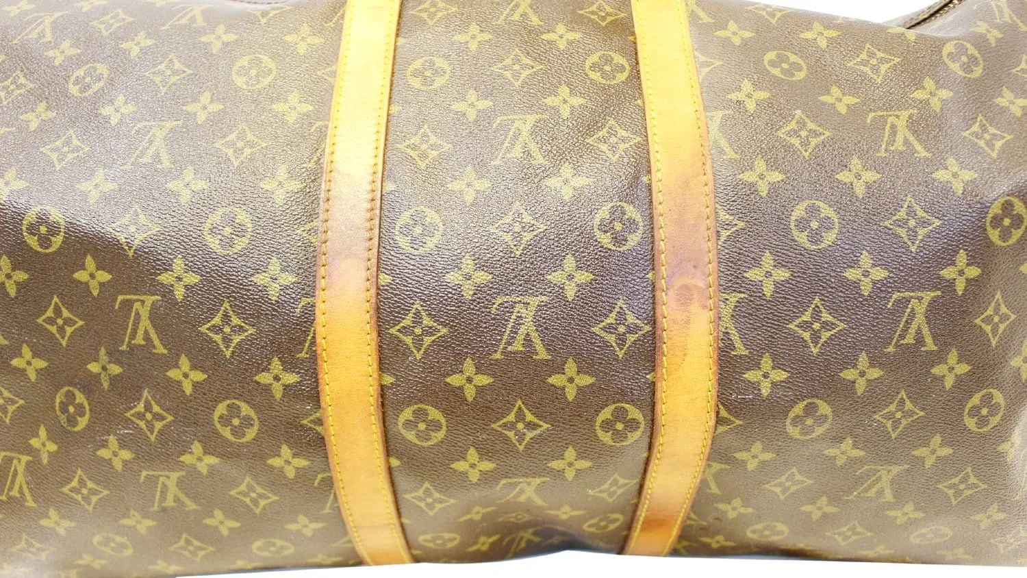 LOUIS VUITTON Monogram Keepall Bandouliere 55 Boston Bag