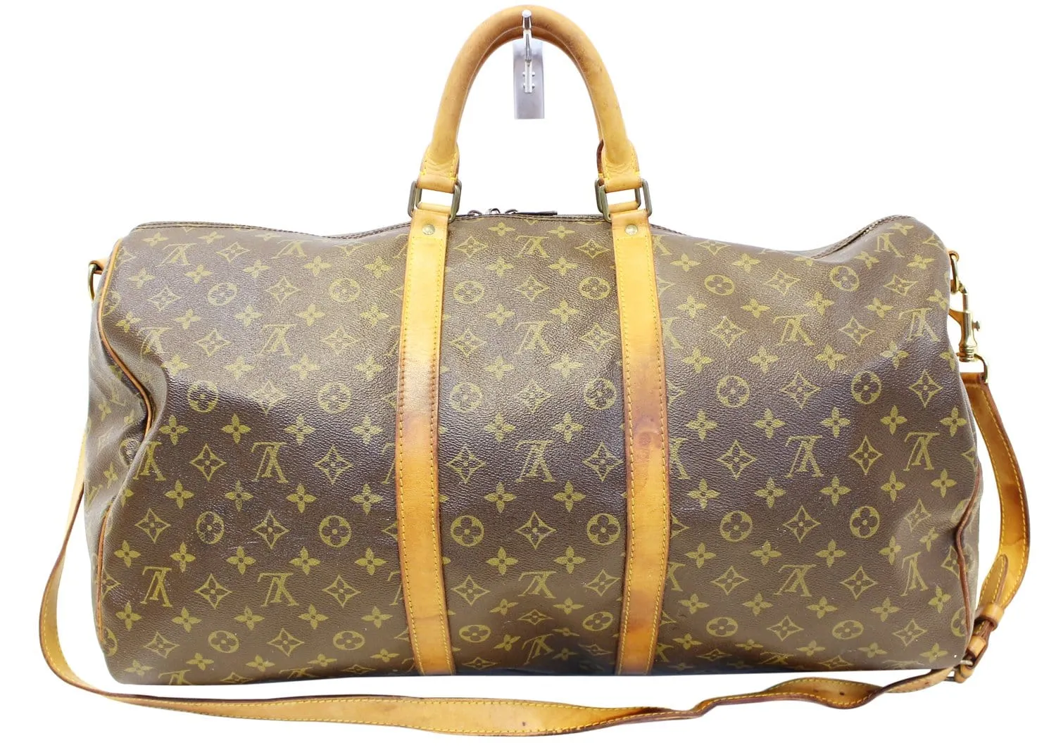 LOUIS VUITTON Monogram Keepall Bandouliere 55 Boston Bag