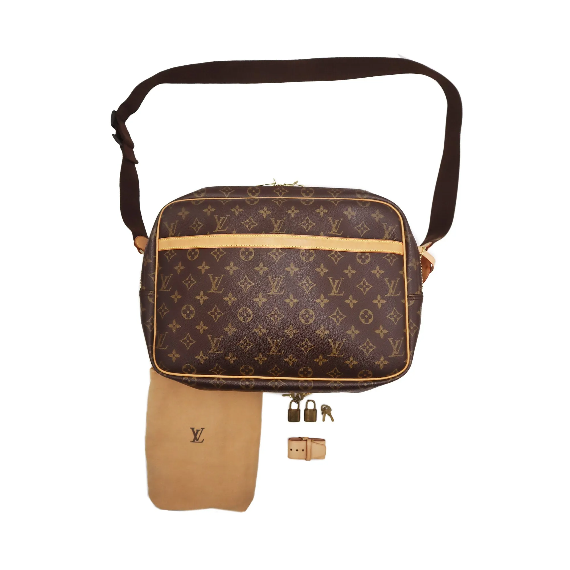 Louis Vuitton Monogram Reporter GM Shoulder Bag SP0061