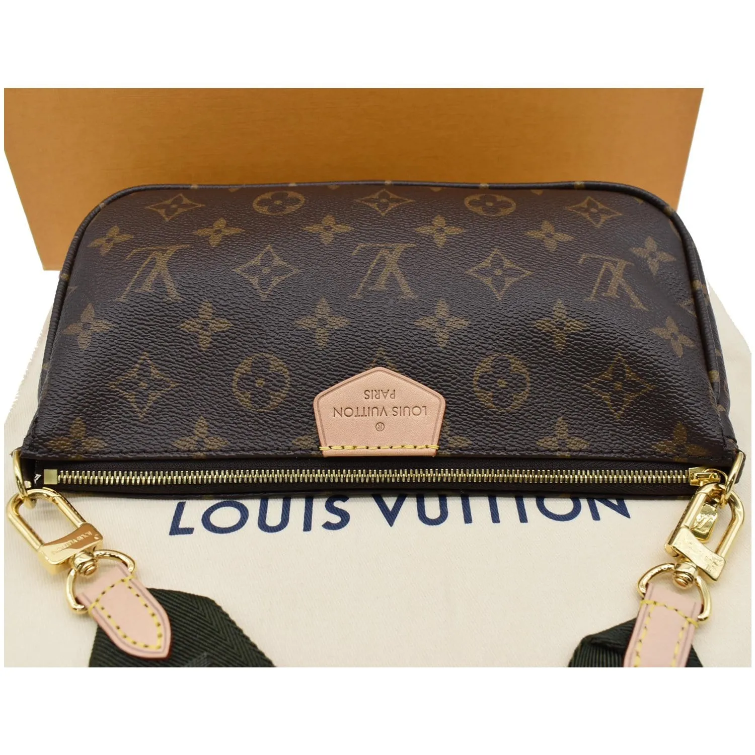 LOUIS VUITTON Multi Pochette Accessories Shoulder Bag Khaki