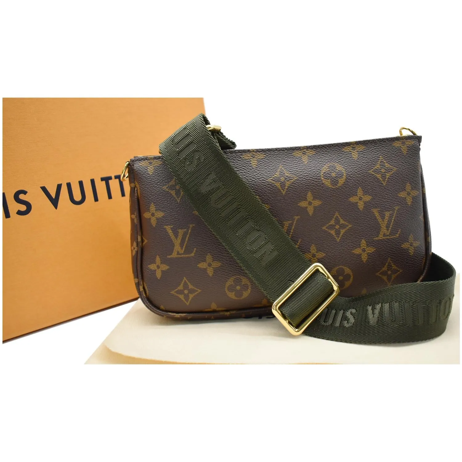 LOUIS VUITTON Multi Pochette Accessories Shoulder Bag Khaki