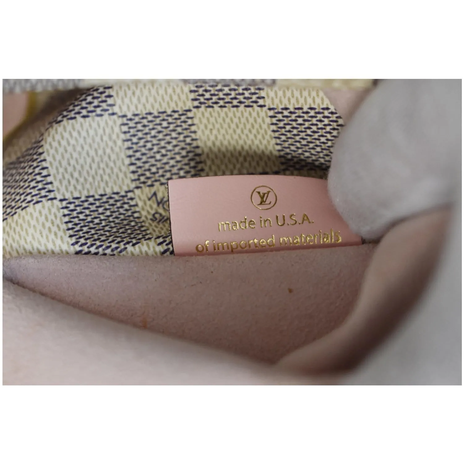 LOUIS VUITTON Neonoe MM Damier Azur Shoulder Bag Rose