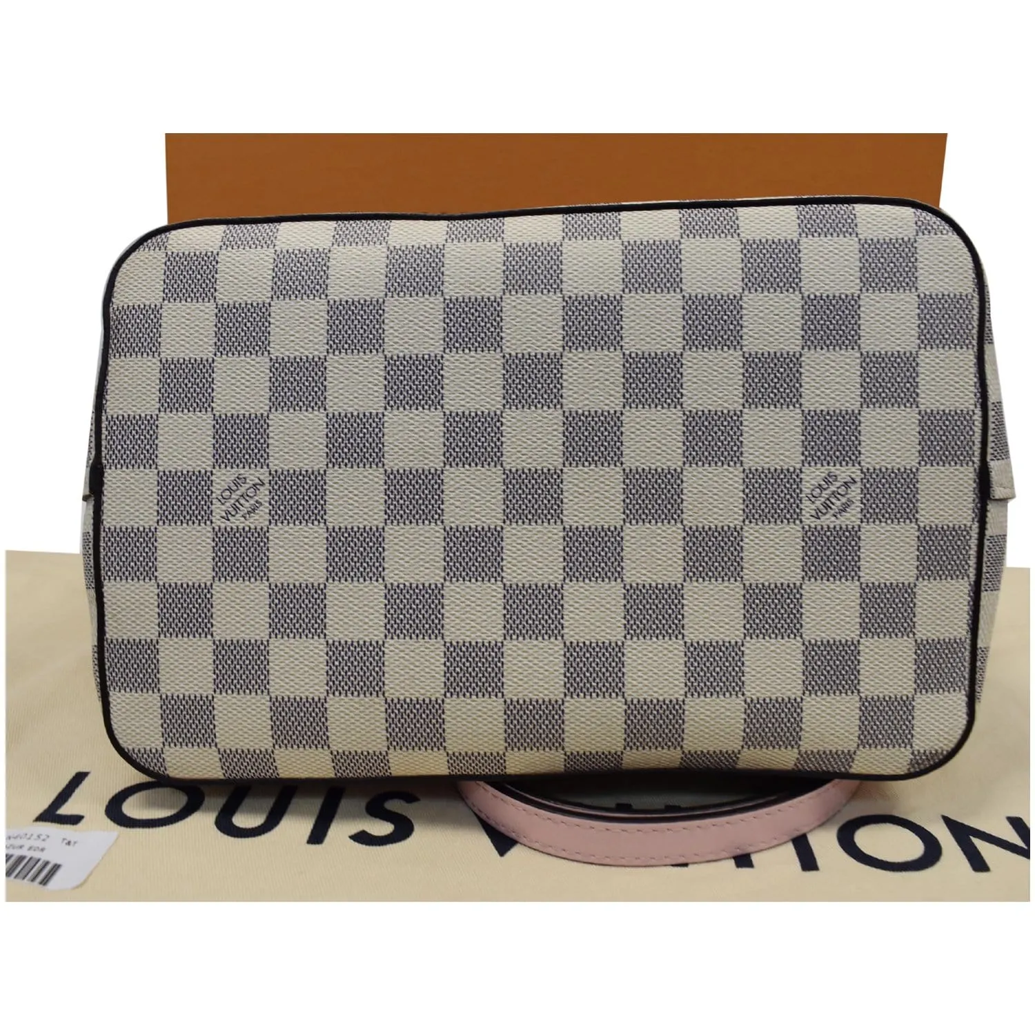 LOUIS VUITTON Neonoe MM Damier Azur Shoulder Bag Rose
