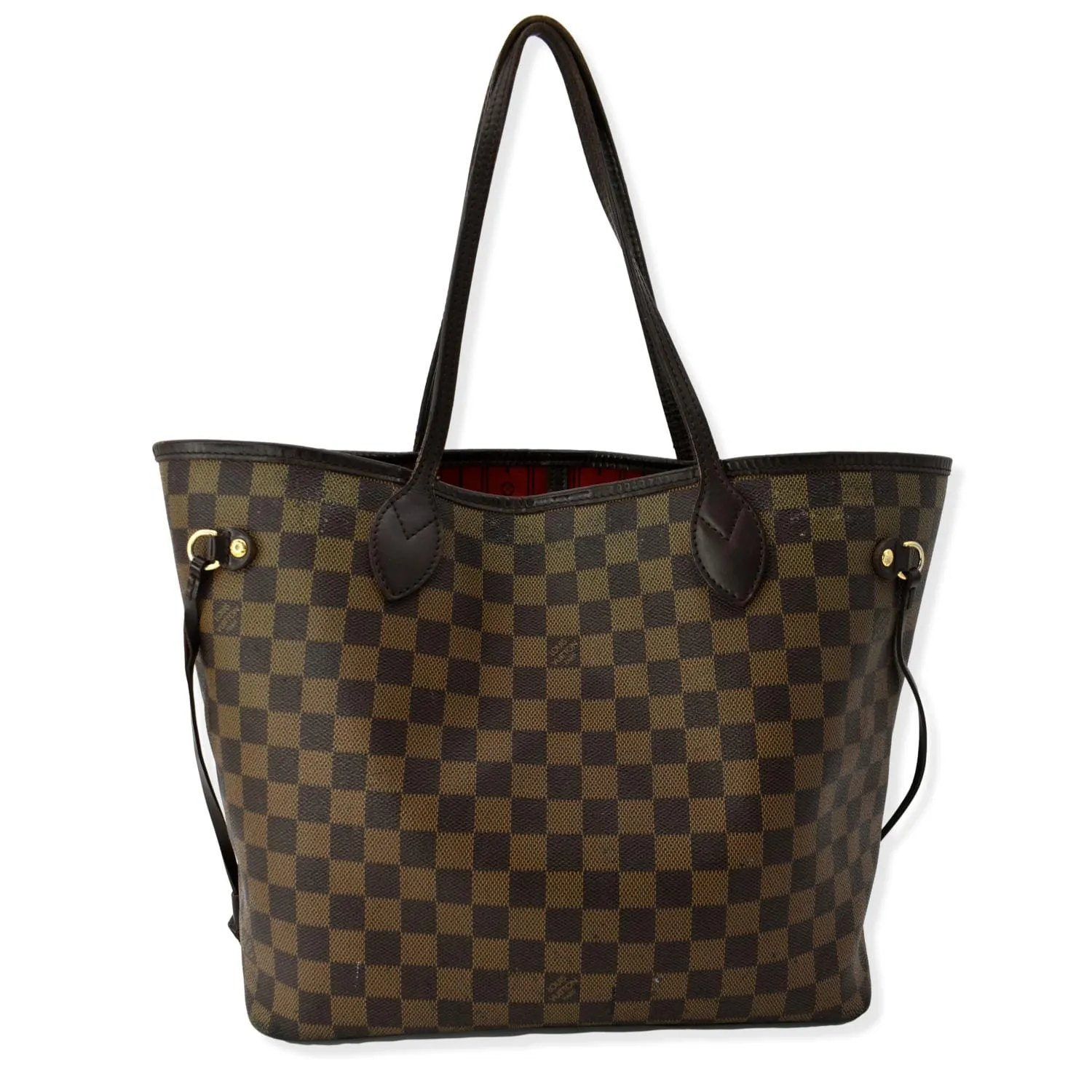 LOUIS VUITTON  Neverfull MM Damier Ebene Tote Bag Brown