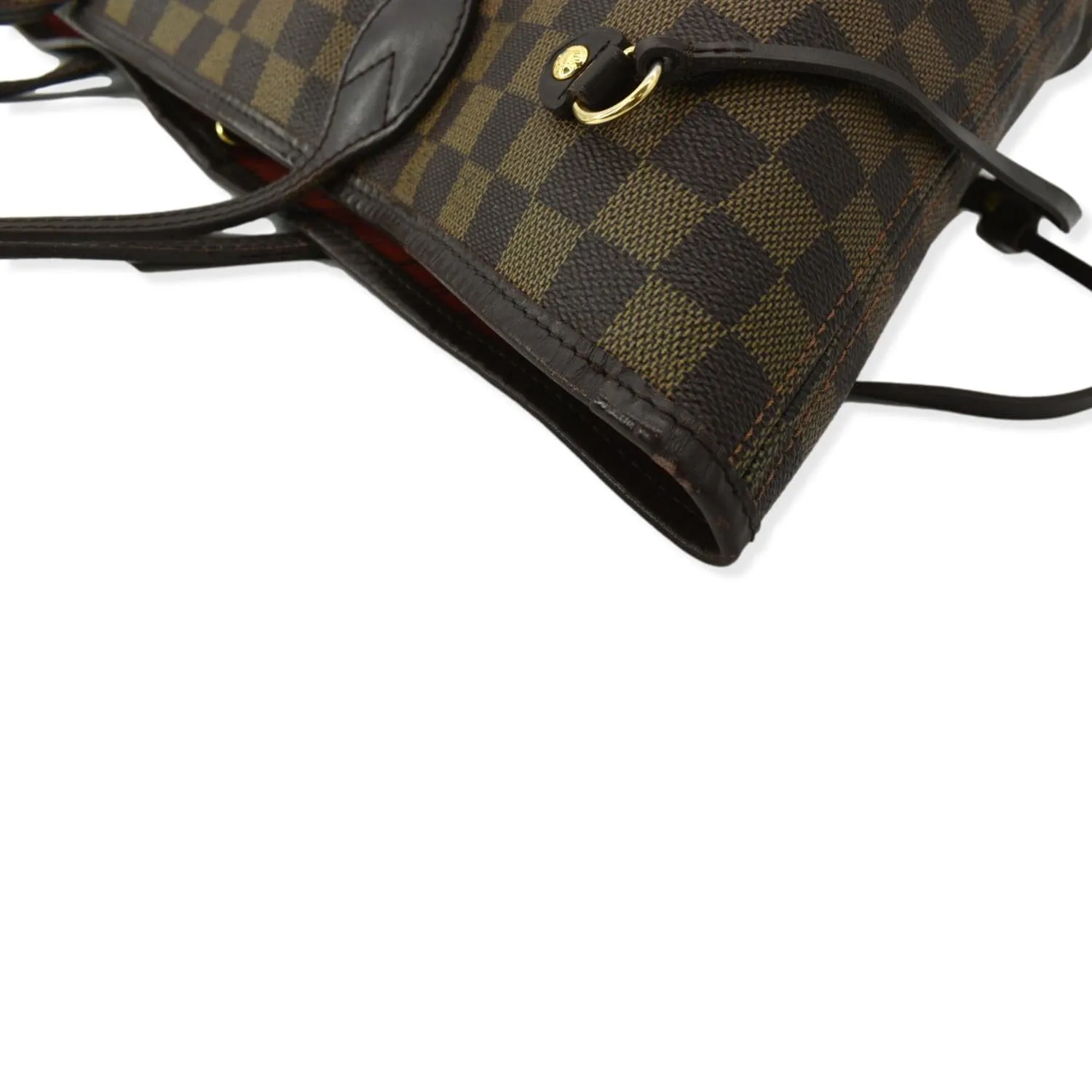 LOUIS VUITTON  Neverfull MM Damier Ebene Tote Bag Brown
