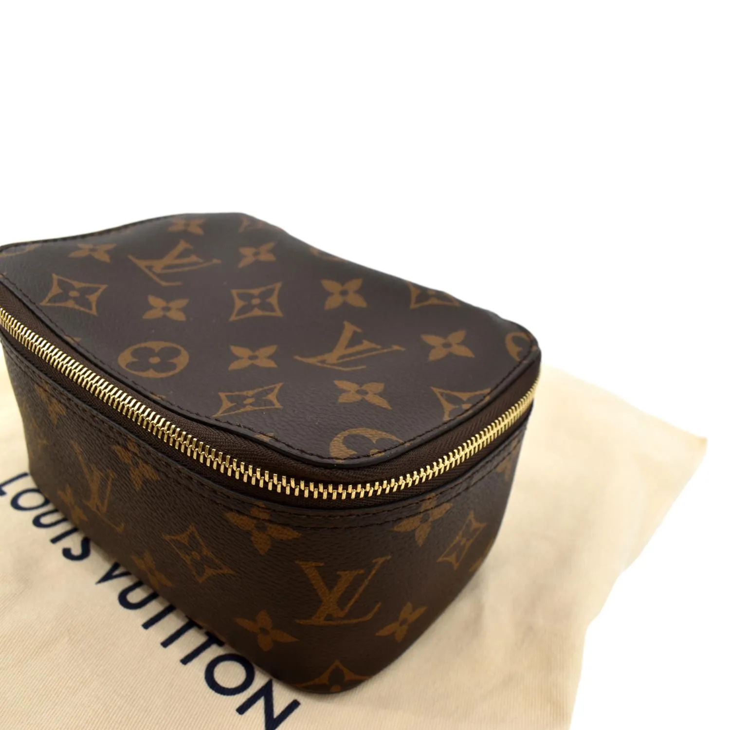 LOUIS VUITTON Packing Cube PM Monogram Canvas Cosmetic Bag Brown