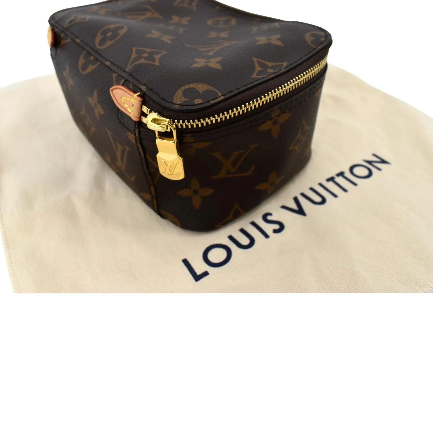 LOUIS VUITTON Packing Cube PM Monogram Canvas Cosmetic Bag Brown