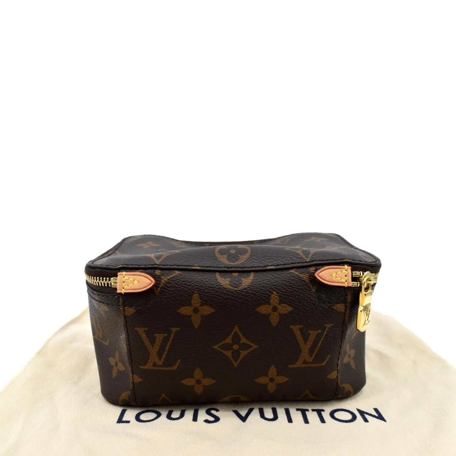 LOUIS VUITTON Packing Cube PM Monogram Canvas Cosmetic Bag Brown