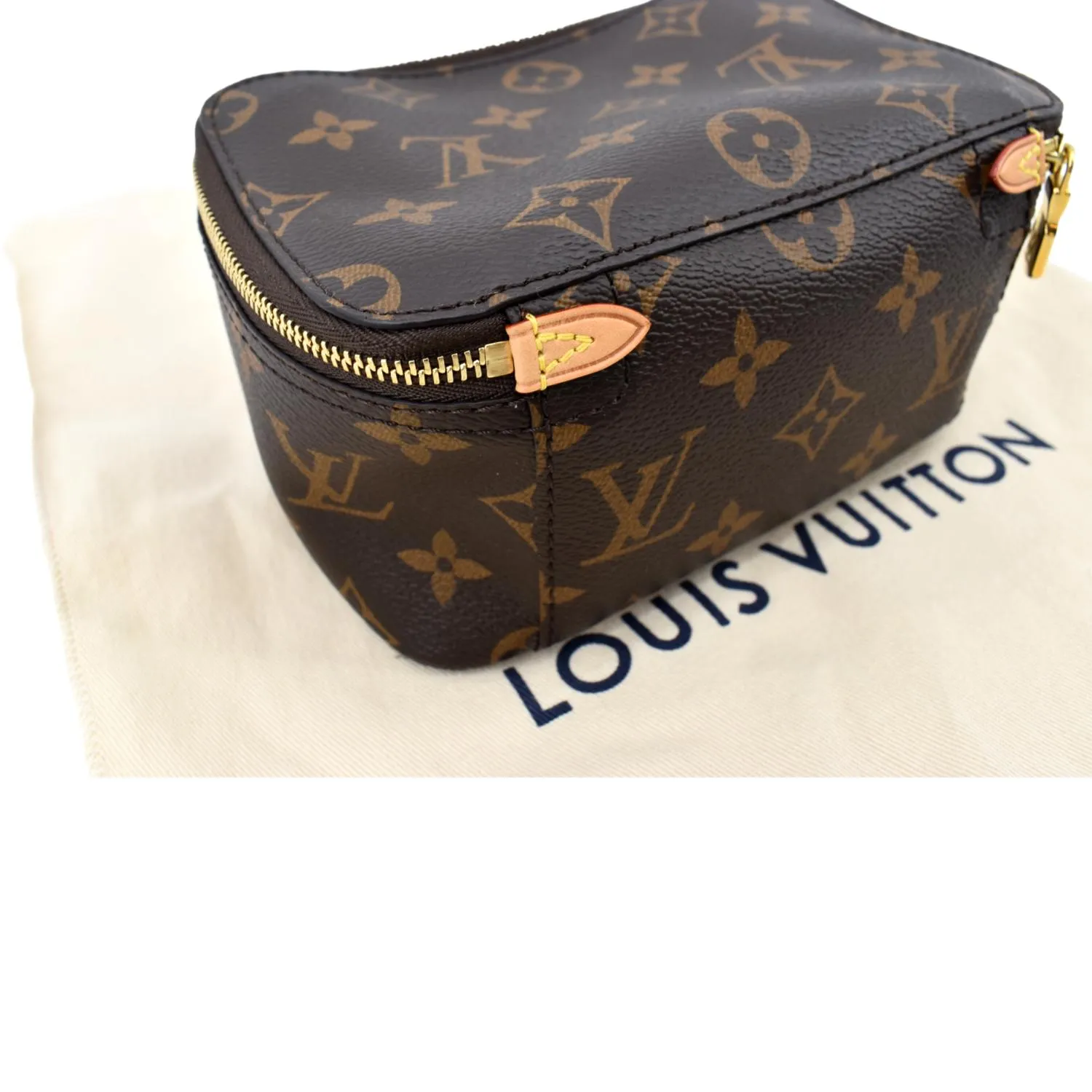 LOUIS VUITTON Packing Cube PM Monogram Canvas Cosmetic Bag Brown
