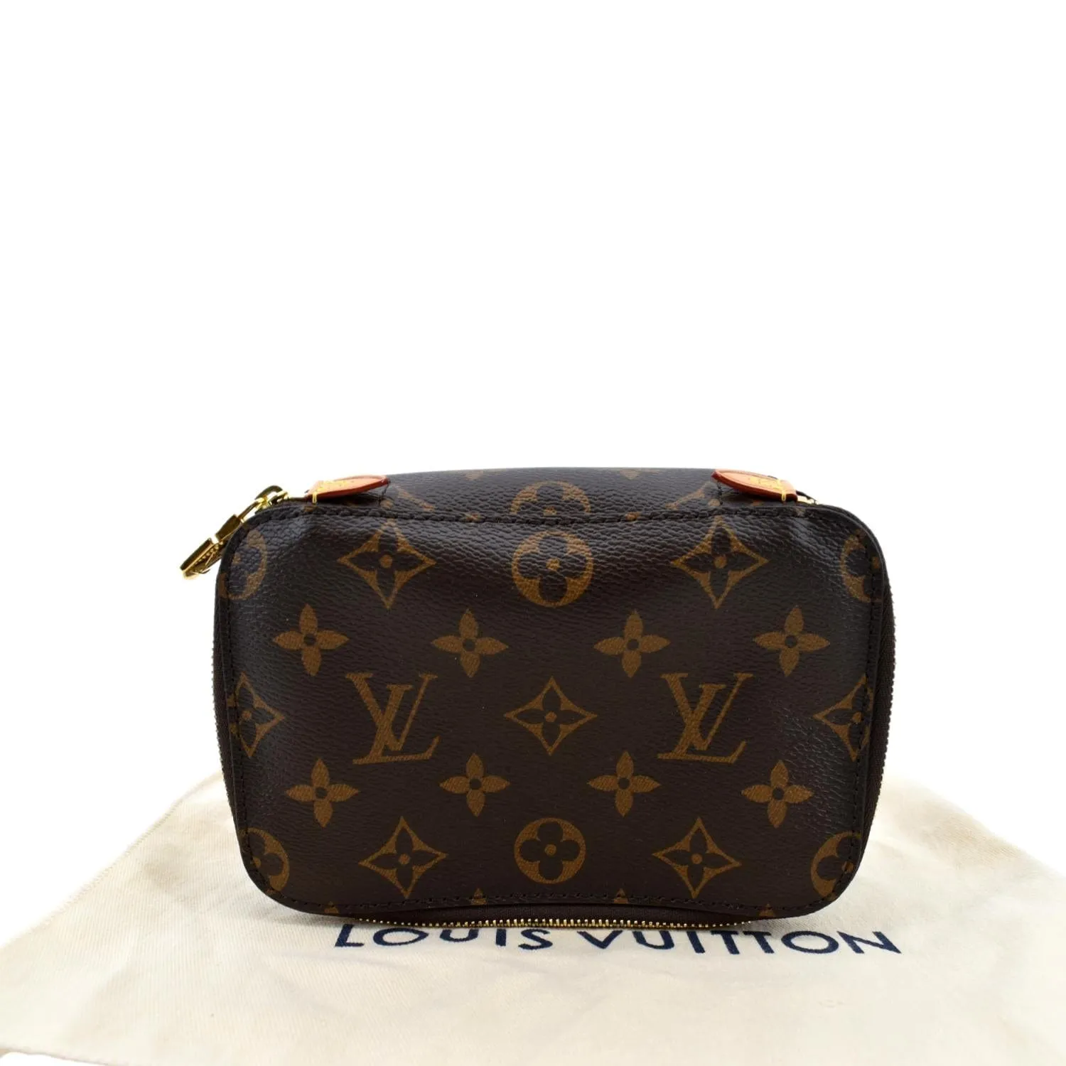 LOUIS VUITTON Packing Cube PM Monogram Canvas Cosmetic Bag Brown