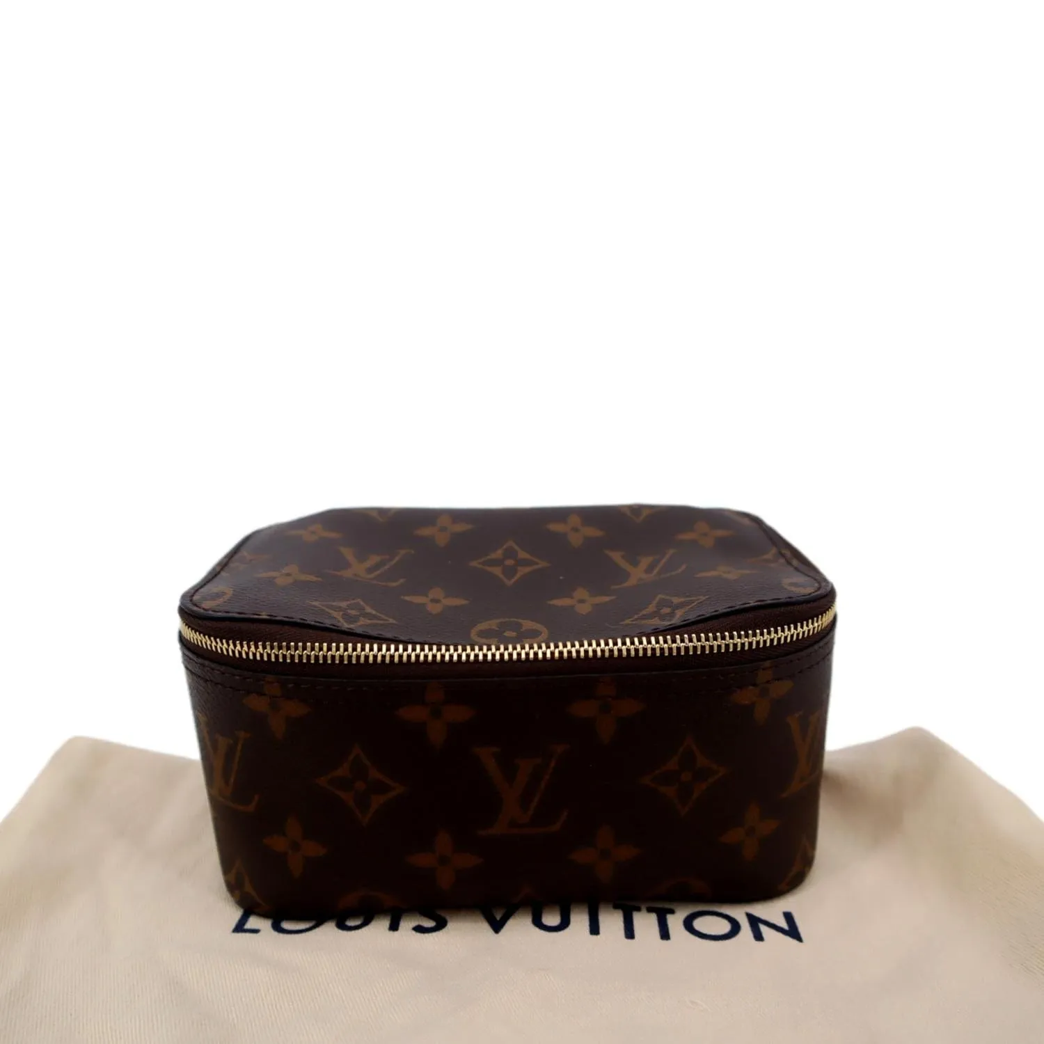 LOUIS VUITTON Packing Cube PM Monogram Canvas Cosmetic Bag Brown