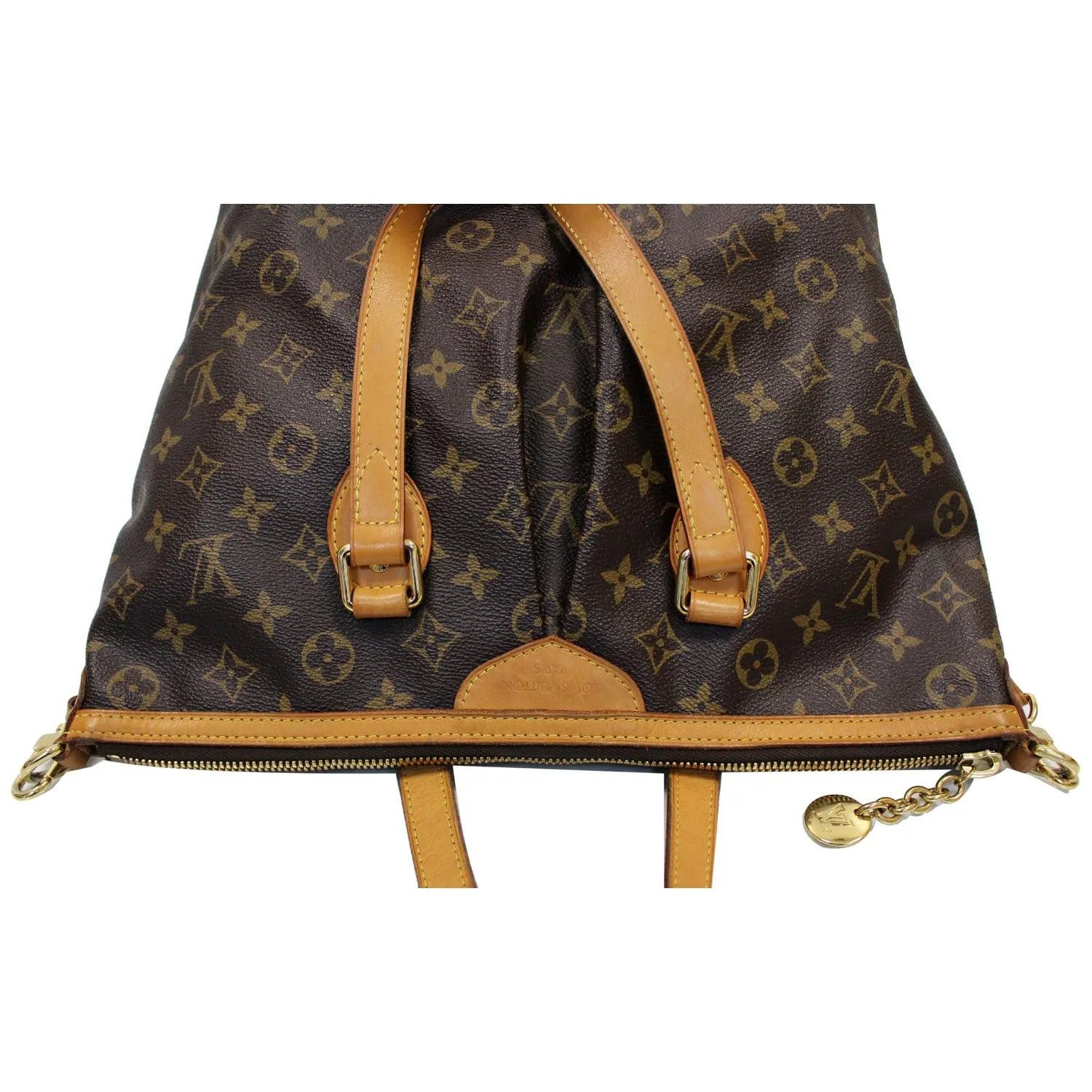 LOUIS VUITTON Palermo PM Monogram Canvas Shoulder Bag Brown